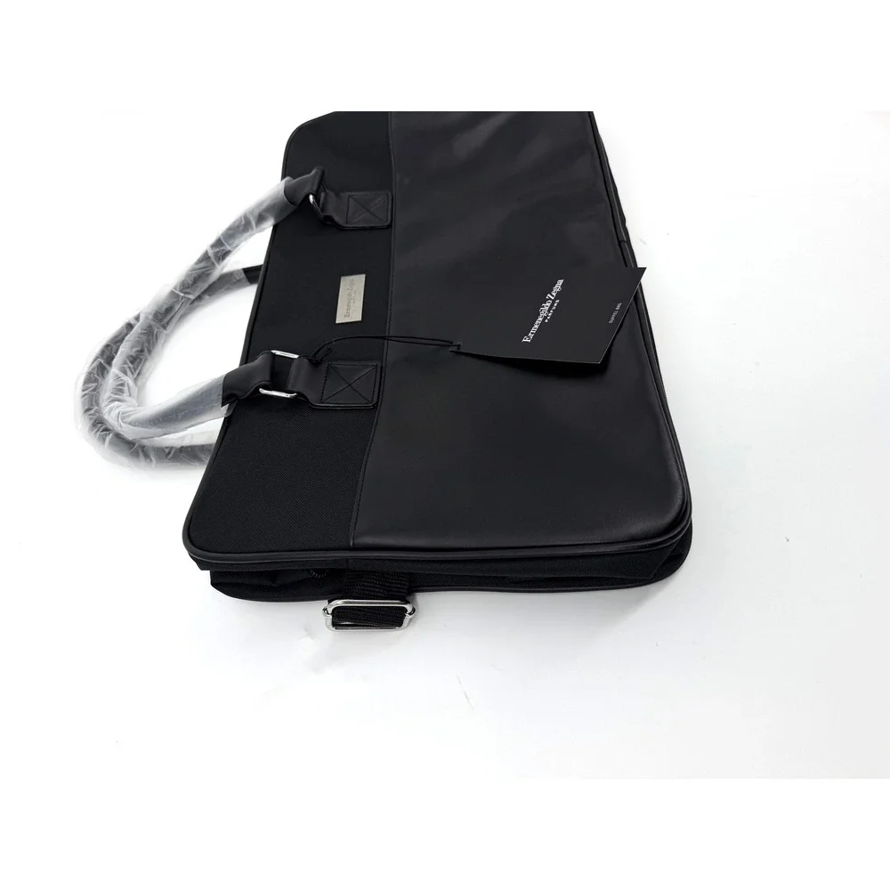 NWT Ermenegildo Zegna Parfums Black Duffel Bag Travel Weekend Carryall Tavel